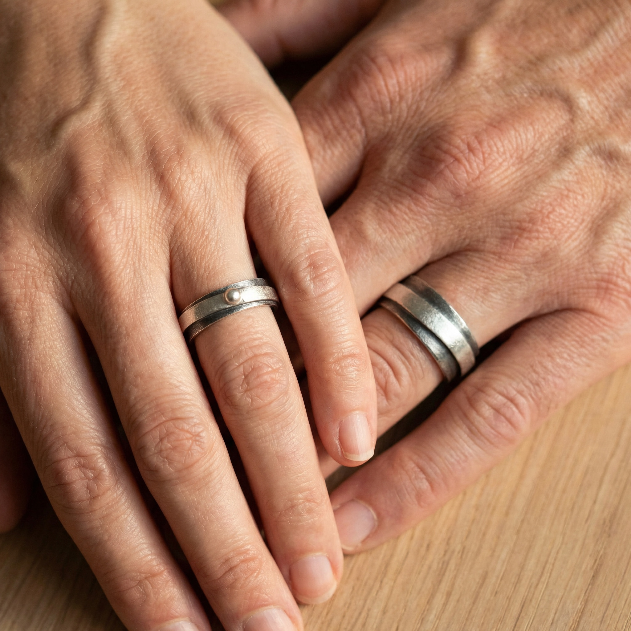 srebrne pierścionki oksydowane